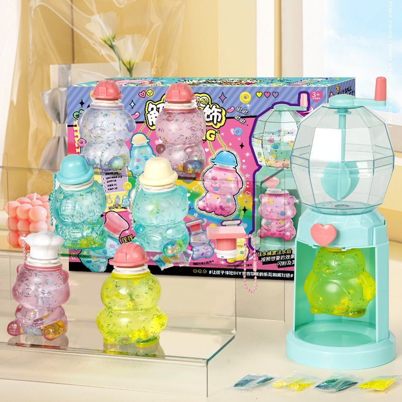 Water-Filled Squeeze Toy for Children LAOSHU Stress Relief Toy DIY Silicone Bear Handmade Cute Pet Blender Girl Gift1