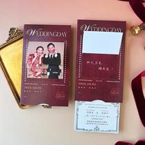 Gradient invitation pull high-end creative custom waterfall business invitation conference high-end hot stamping thank you card