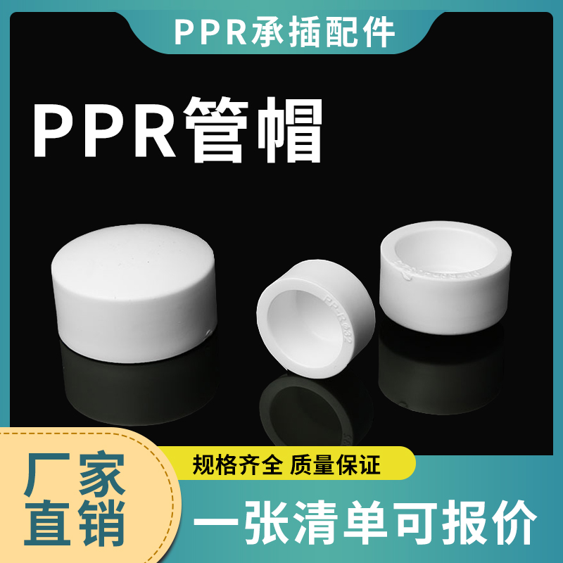 PPR Accessories Tubes pipe fittings pipe cap cloak pipe containment PPR choke plug D20-D160 4 points -4 - inch-Taobao