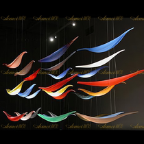 Hotel Engineering Glass Chandelier Mall Exhibition Aisle Restaurant Ceiling Decorations Aerial Creative Art Chandelier