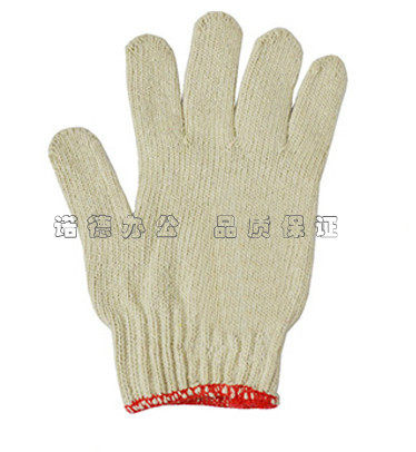 Jiang Zhejiang-Shanghai cotton yarn gloves thickened labor-protection gloves coarse yarn gloves cotton yarn gloves work abrasion-proof protective gloves