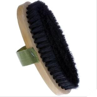 2 large oval strap brush pig hair shoe brush pig Mane shoe brush soft brush leather shoes clean polishing wipe