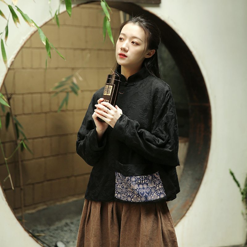 Sườn xám áo khoác 150cm ngắn ngắn thời trang mới của Trung Quốc phong cách truyền thống thuận tiện để cải thiện cô gái da đen