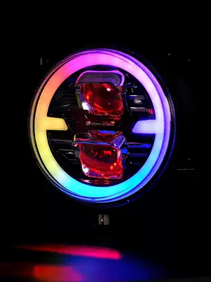 Moke Mavericks NQI N1S NGT N1 headlight assembly LED double lens super bright RGB Devil eye modified without distortion