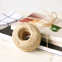  Hemp rope DIY handmade decoration rope Thickness jute rope tag rope Tied rope Home accessories zakka