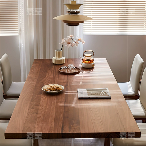 Акриловый черный грецкий орех с твердым деревом подвесного столового стола Дом на стол чай