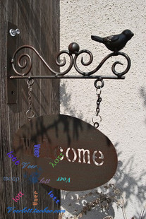 FeiTian Iron Brand Welcome Store Decoration Accessories European courtyard Listed Licensed Licensed Wlecome