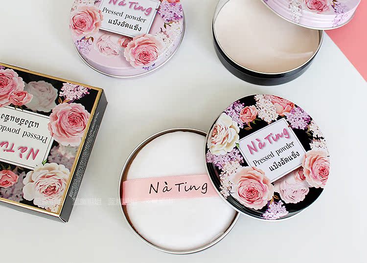 Thái Lan NATING Na Ting Goodnight Powder NT Powder Powder Control Oil Powder Powder Powder phấn nén eglips