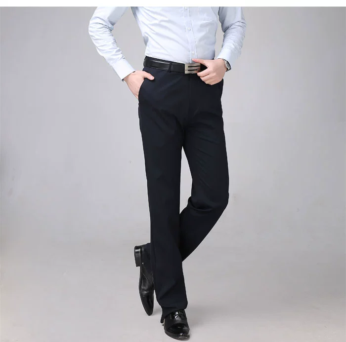 Mùa thu đông quần dài nam dài 120cm quần ống suông thẳng phù hợp với quần thun đi làm công sở thanh niên quần tây âu