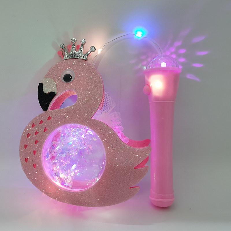 Lantern Festival children's lanterns toy children's hand shine with music plastic cartoon round flower light 2021 New Year