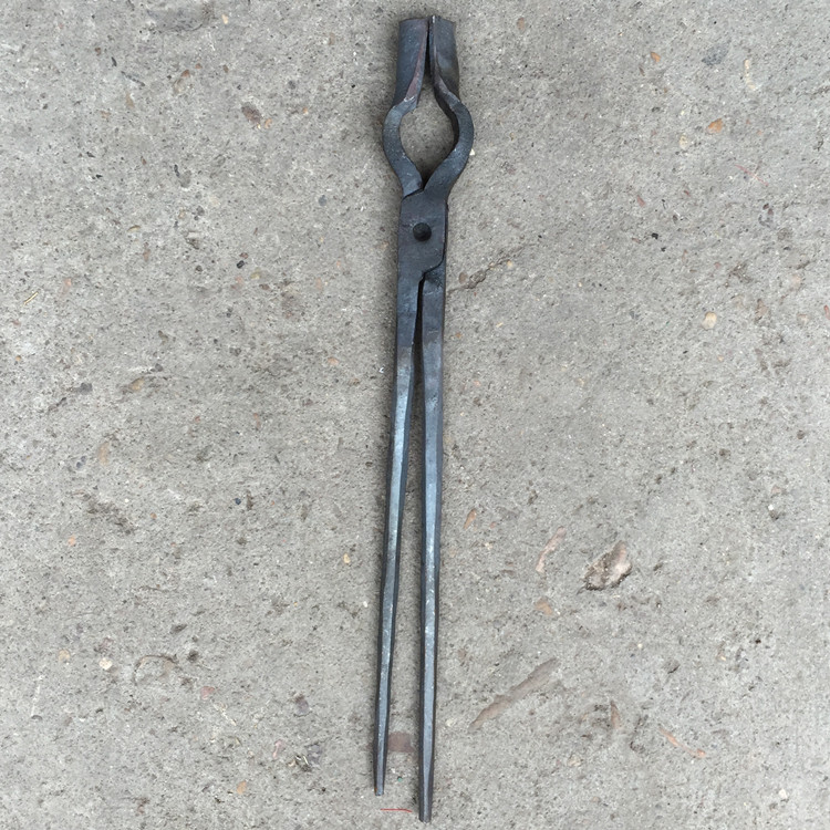 Y-JIAN pure hand forged iron hammer round mouth pliers Hand tools round mouth pliers Tool iron pliers Round head iron pliers