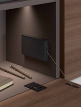 Original imported first-line pull cabinet wall cabinet bottom flip door nylon sling aluminum frame door hidden buffer air support