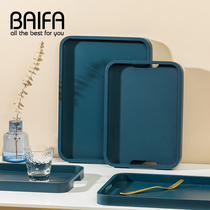 Creative commercial plate home Tea Cup rectangular Morandi Net red wooden aroma water cup serving tray