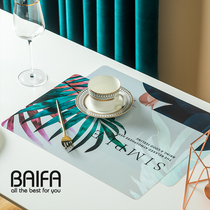 Nordic ins Wind waterproof and oil-proof mat American light luxury table heat insulation mat Primary School students West mat table mat plate mat