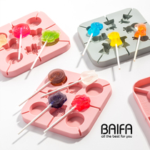 Home-made handmade food grade silicone lollipop mold size multiple childrens cartoon cheese stick Abrasives