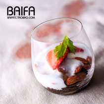 Creative home simple lead-free heat-resistant cup transparent glass cup teacup glass water cup whiskey Cup mousse cup