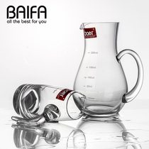 Creative household lead-free glass wine glass with scale white wine wine separator decanter Chinese white wine glass wine set