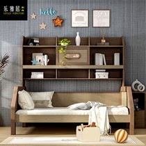 Multi-function bed Nordic white ash wood single bed bookcase combination fantasy furniture SG008 top ten brands