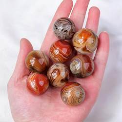 Natural Authentic Jade Agate Fitness Ball Handball Activity Finger Spin Ball Rehabilitation Health Care Hand Holding to Play to Give Parents