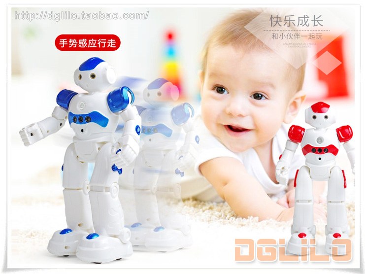 [DgLiLo] Món quà sinh nhật Robot thông minh có thể hát sẽ nhảy thông minh giáo dục mầm non cho trẻ em robot trẻ em xoay 360 độ