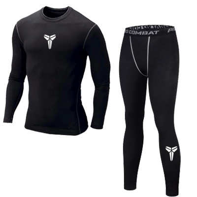 Kobe Bryant high elastic basketball tights suit men's sports short-sleeved quick-drying compression long-sleeved running fitness leggings