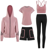 Badminton Clothing Womens Money Running Clothes Sports Suit Women Running Fitness Room Temperament Casual Five Suits