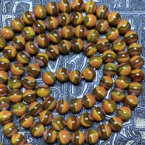 Upper Valley Warring States red boutique red and yellow brushed jelly Jade gorgeous 108 rosary multi-Circle Bracelet lady necklace