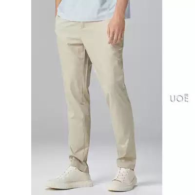 UOE summer new COOLMAX quick-drying fabric men's business casual pants slim summer thin straight