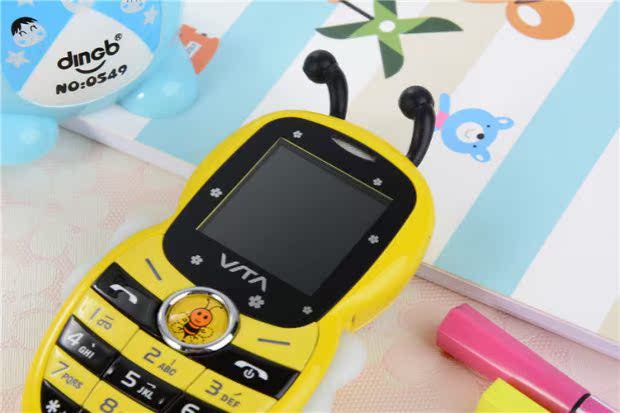 Huatang V8 cá tính học sinh không thông minh điện thoại di động nhỏ và dễ thương phim hoạt hình trẻ em điện thoại di động nam và nữ phong cách máy ông già