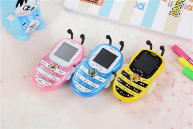 Huatang V8 cá tính học sinh không thông minh điện thoại di động nhỏ và dễ thương phim hoạt hình trẻ em điện thoại di động nam và nữ phong cách máy ông già