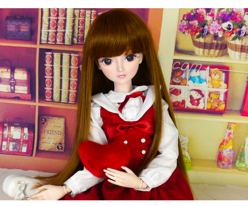Ye Luo Li búp bê thay đồ trang điểm cho bé Wei Wei đêm về nhà Luo Li sửa đồ chơi 60 cm gái Wei Wei nhà búp bê quà tặng - Búp bê / Phụ kiện búp bê