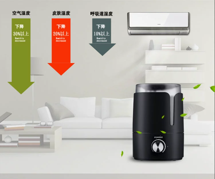 Aipu tình yêu nhà máy tạo độ ẩm nhà câm phòng ngủ công suất lớn văn phòng phụ nữ mang thai mini trống - Máy giữ ẩm