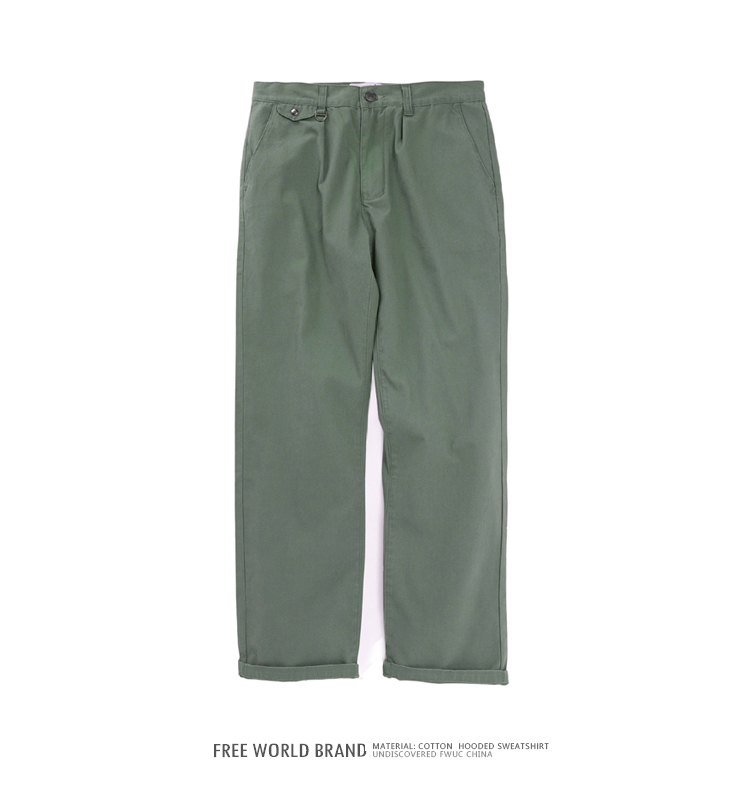 FREEWORLD quốc gia nam thường giản dị dụng cụ đơn giản quần retro đa năng quần jean nam cao cấp