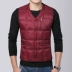 Trung niên và già xuống vest vest mặc áo vest nam nhẹ vai để giữ ấm bên trong áo vest cotton mùa thu đông các loại áo ba lỗ nam Áo vest cotton