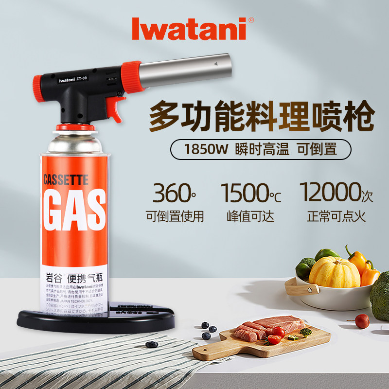 Rock grain gun baking barbecue firearm butane card high temperature spray head portable flame gun