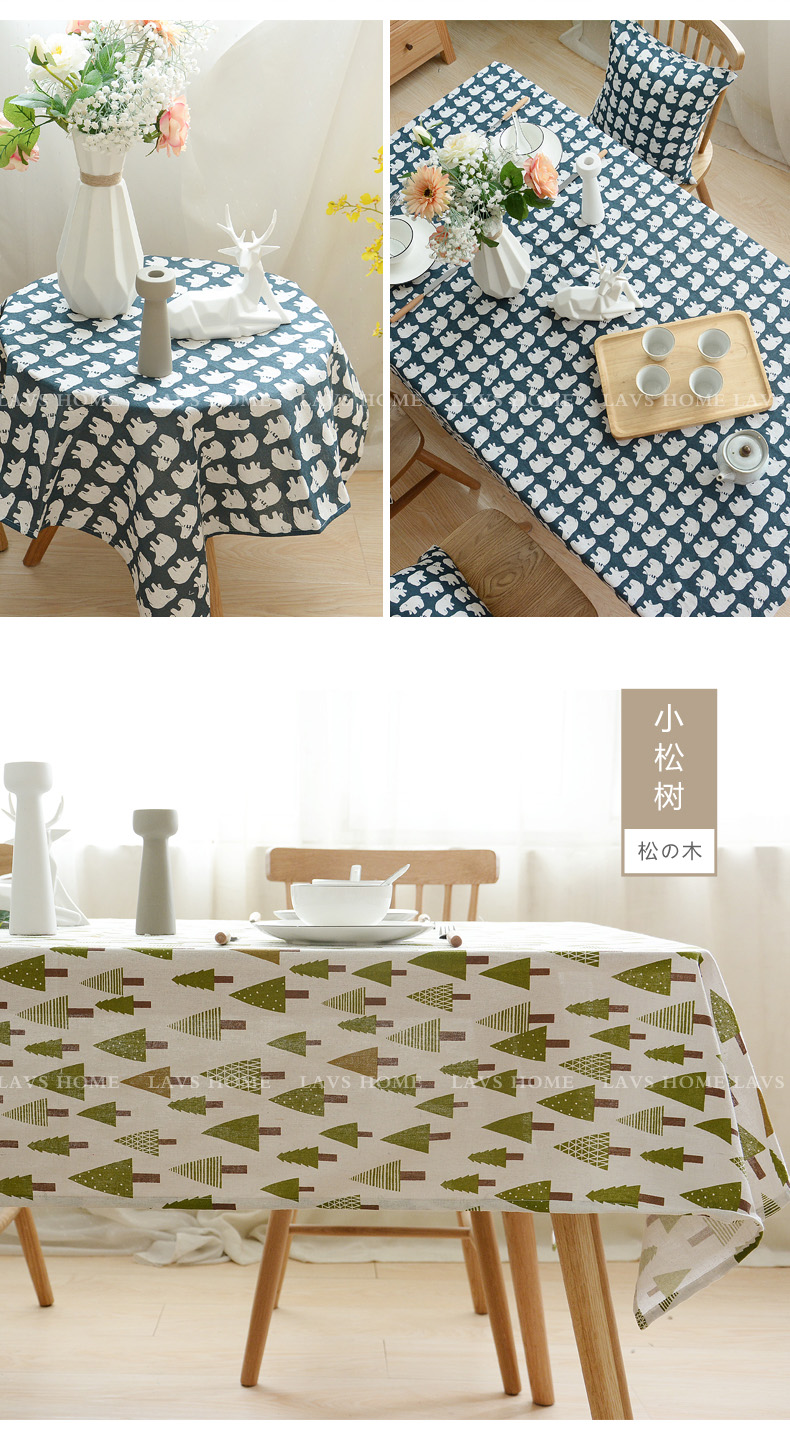 Bảng kẻ sọc vải không thấm nước chống bỏng dầu-miễn phí dùng một lần cotton linen tươi nhỏ Bắc Âu bàn cà phê mat ins net khăn trải bàn màu đỏ khăn lót chén dĩa