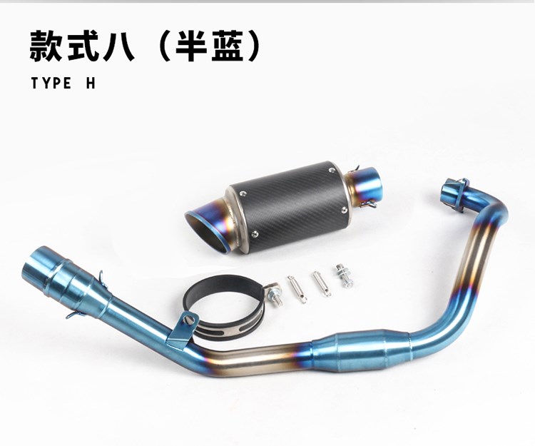 Khỉ búp bê lớn sửa đổi toàn bộ phần với áp suất ngược xả nhỏ xe máy quái vật phía trước hàng thẳng SC chiên ống xả đường phố - Ống xả xe máy bô xe máy wave 110