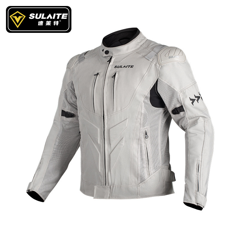 Motorcycle Riding Clothing, Road Protective Racing Clothing, Summer Breathable Motorcycle Equipment, Men's Jacket Suit