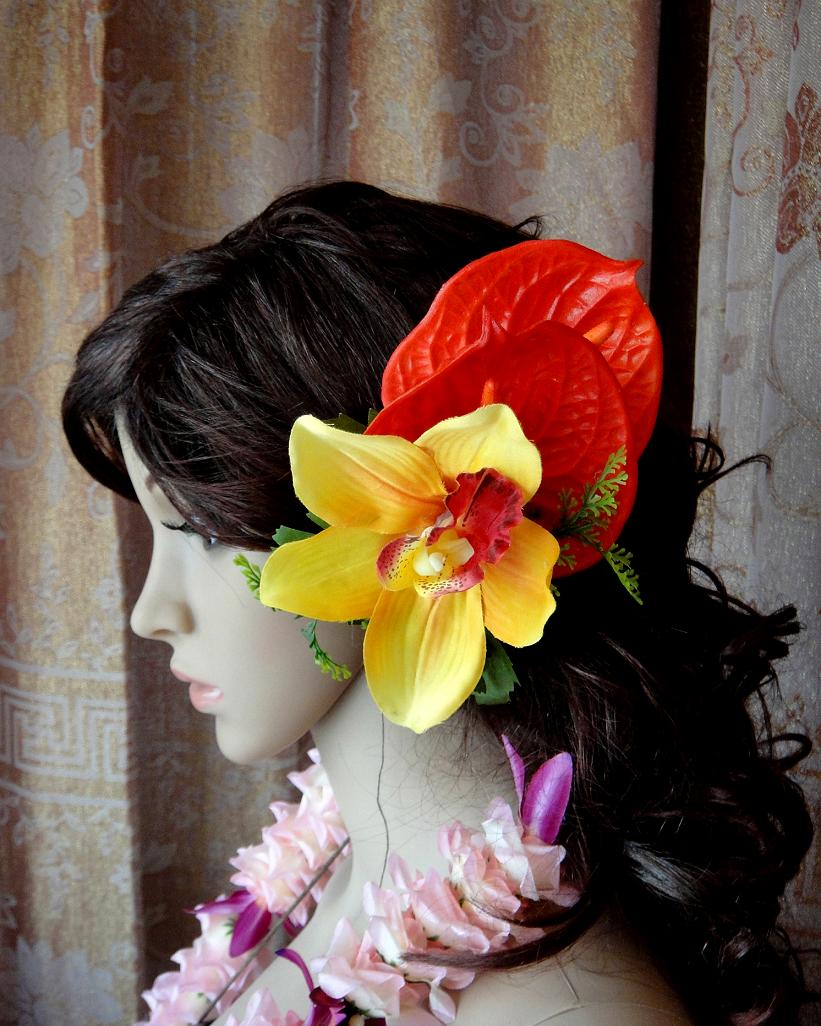 Hawaiian show costume accessories hula dancing hair ornament headflower ornament beach headdress Hair Accessories