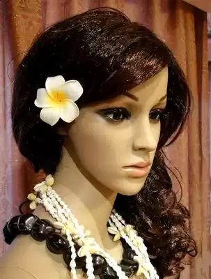 Hawaiian hula dance performance Dance clothing accessories Head flower props headdress Frangipani hula beach headdress