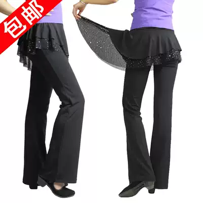 Square dance clothing culottes sequins square dance pants skirt special price Latin dance dance culottes summer