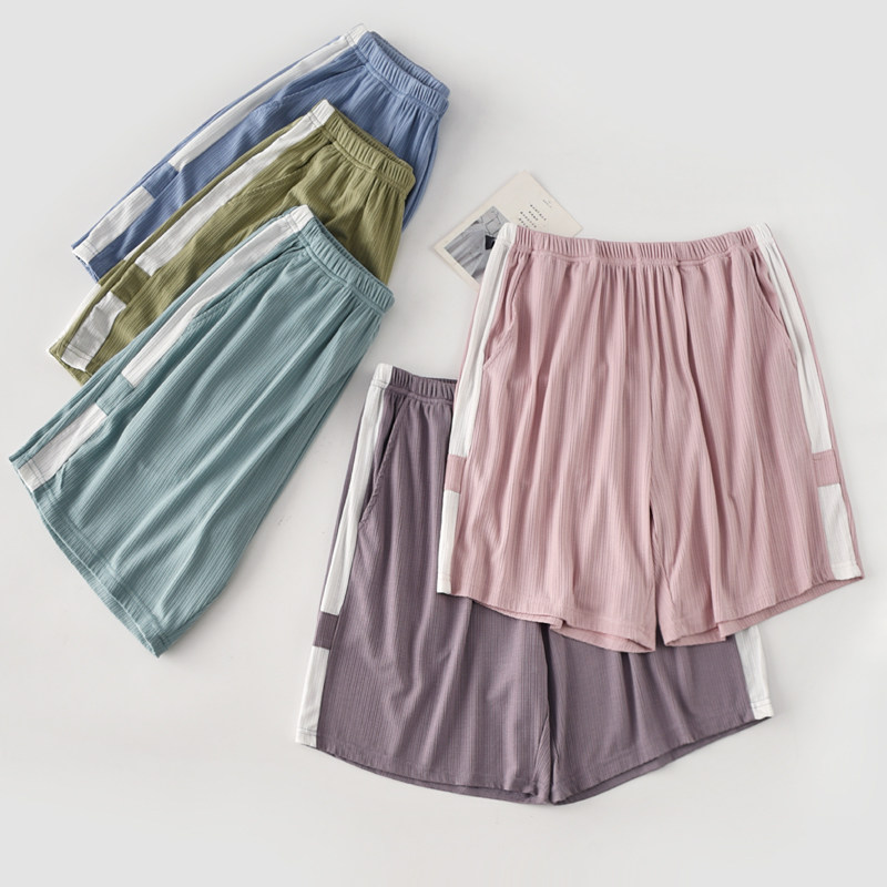 Jacquard Cotton Sleeping Pants Woman Summer Dying Modell Slim shorts 50% Pants Home Pants Beach Pants can be worn outside