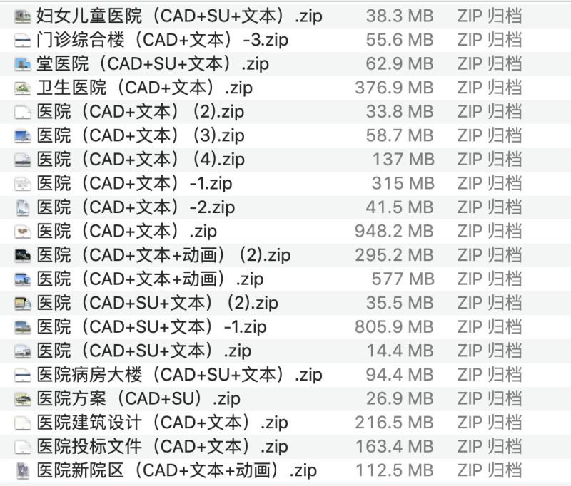 医疗医院建筑项目方案文本+cad+su丨