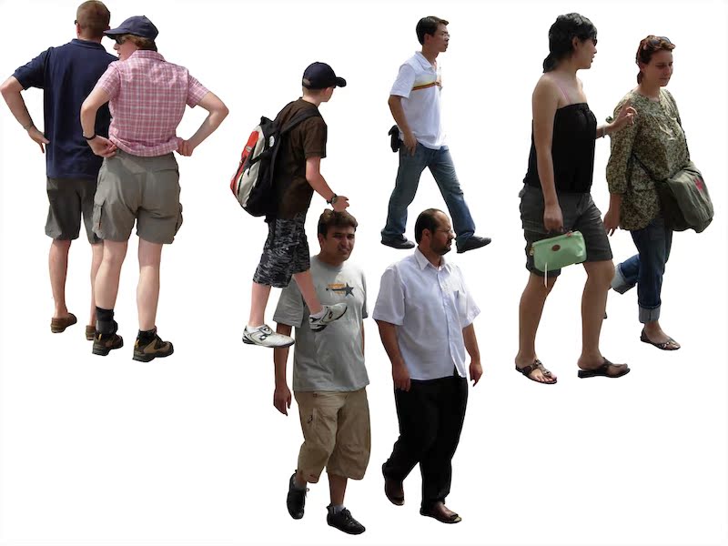 PSD真实现代人群人物合集-sy丨