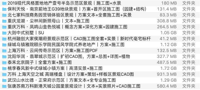 居住区丨方案+施工图丨