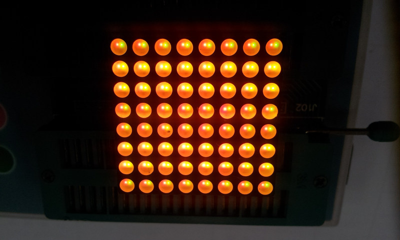 1088 Red and green double color dot coyang digital tube 3mm two-color dot array 8x8 points match 1388 red and green 1088BRG