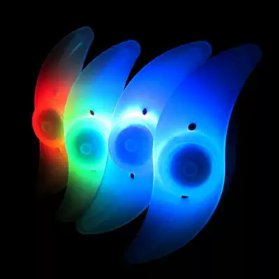 Bicycle Hot Wheel Crescent Wind Fire wheel mountain bike moving lamp Crescent wire lamp double-sided wheel light