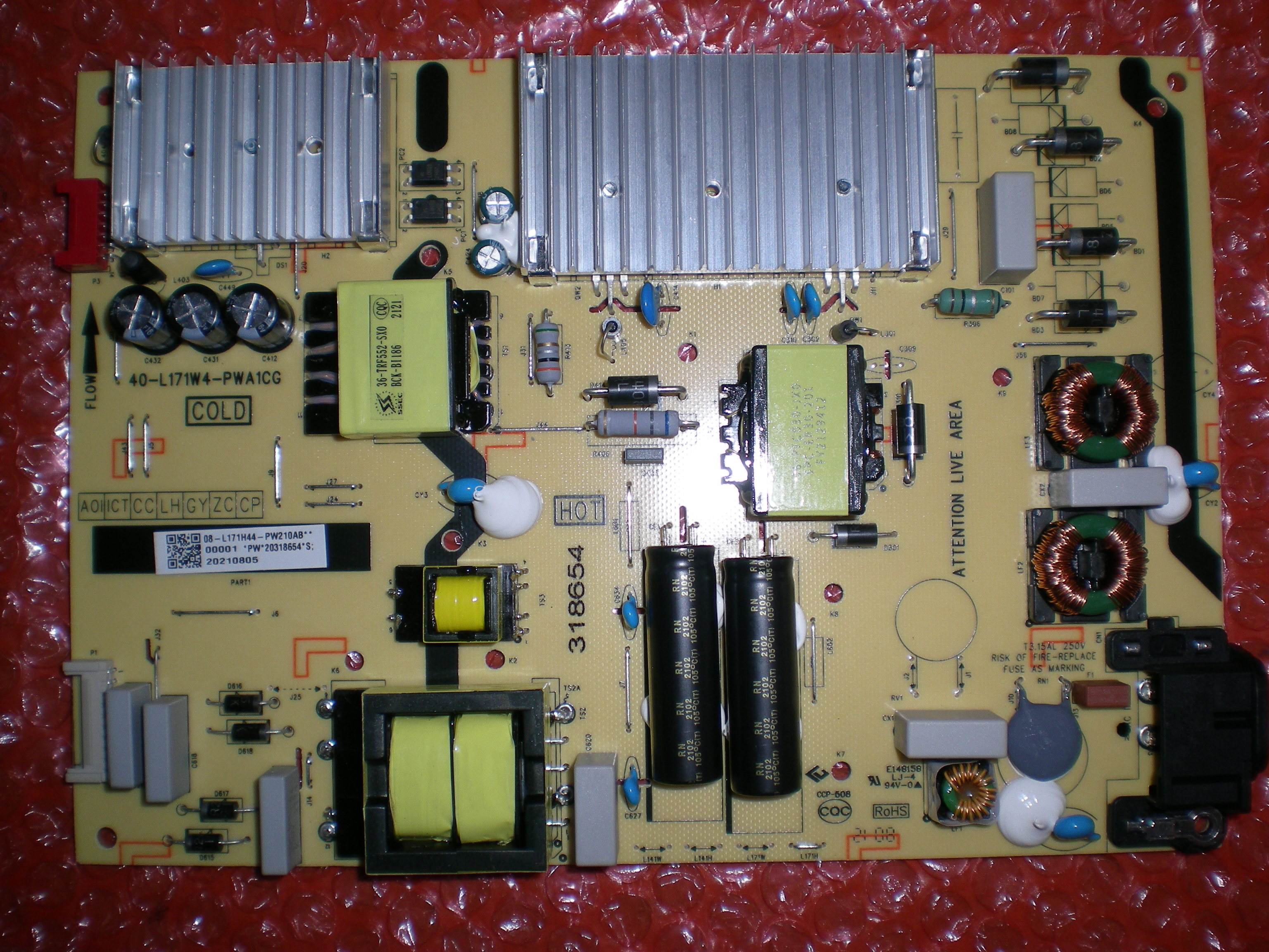 New original 65C66 65C68 power board 40-L171W4-PWA1CG08-L171H44-PW210AB