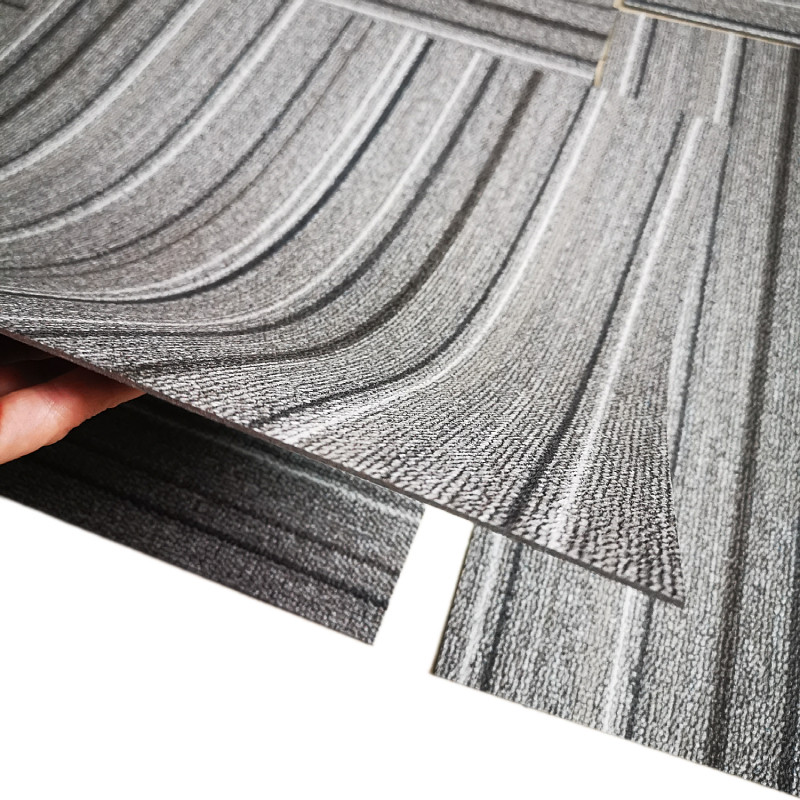 Sheet carpet pattern PVC floor glue dance room office conference room splicing square floor leather wear-resistant A-level flame retardant