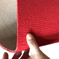 Large Red Circle Suede Carpet Door Cushion Active Stage Carpet Anti Slip Mesh Hemp Bottom Flame Retardant Encryption Small Loop Suede Rug
